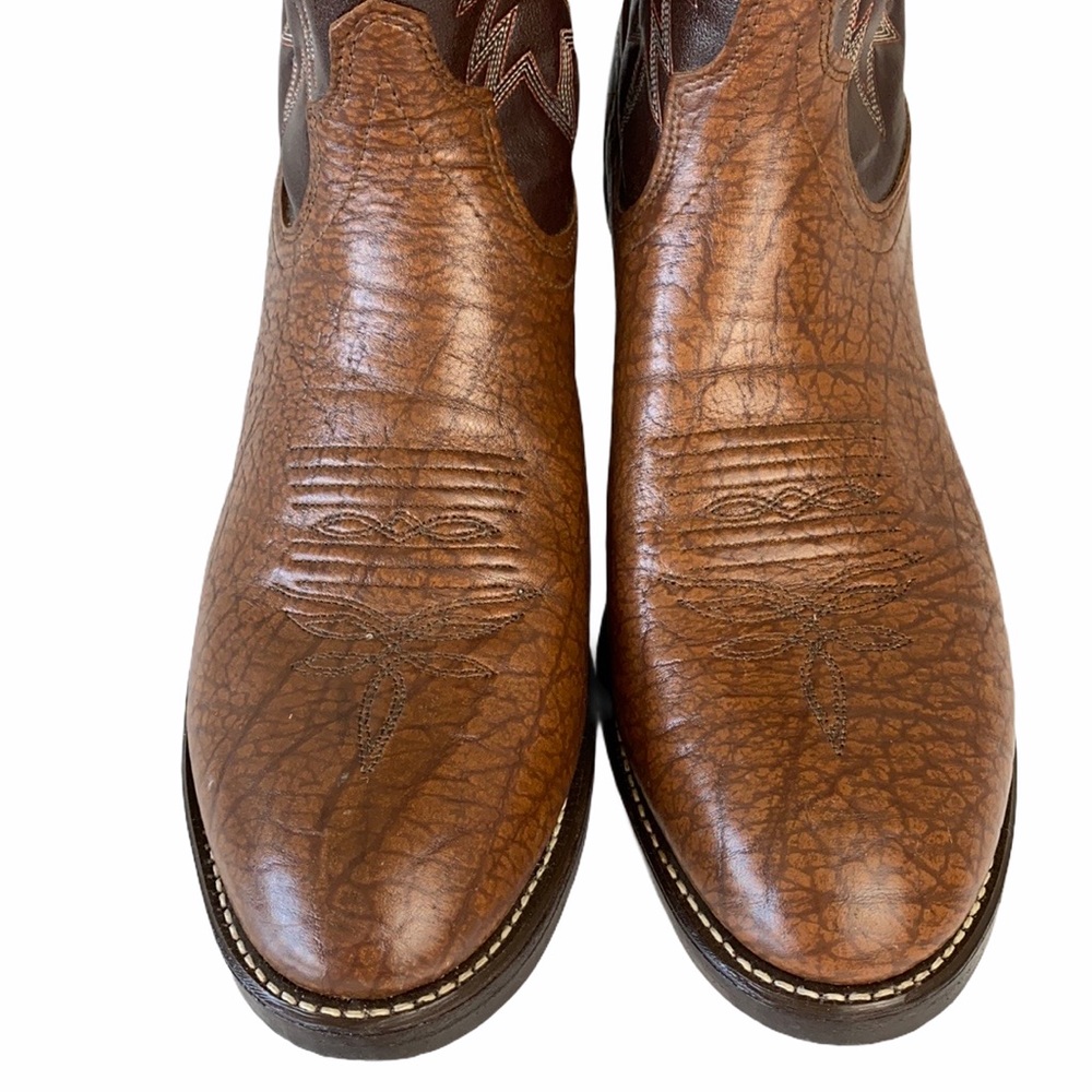 Vintage Texas Brand Boots Genuine Leather 11 1/2 - Picture 8 of 16